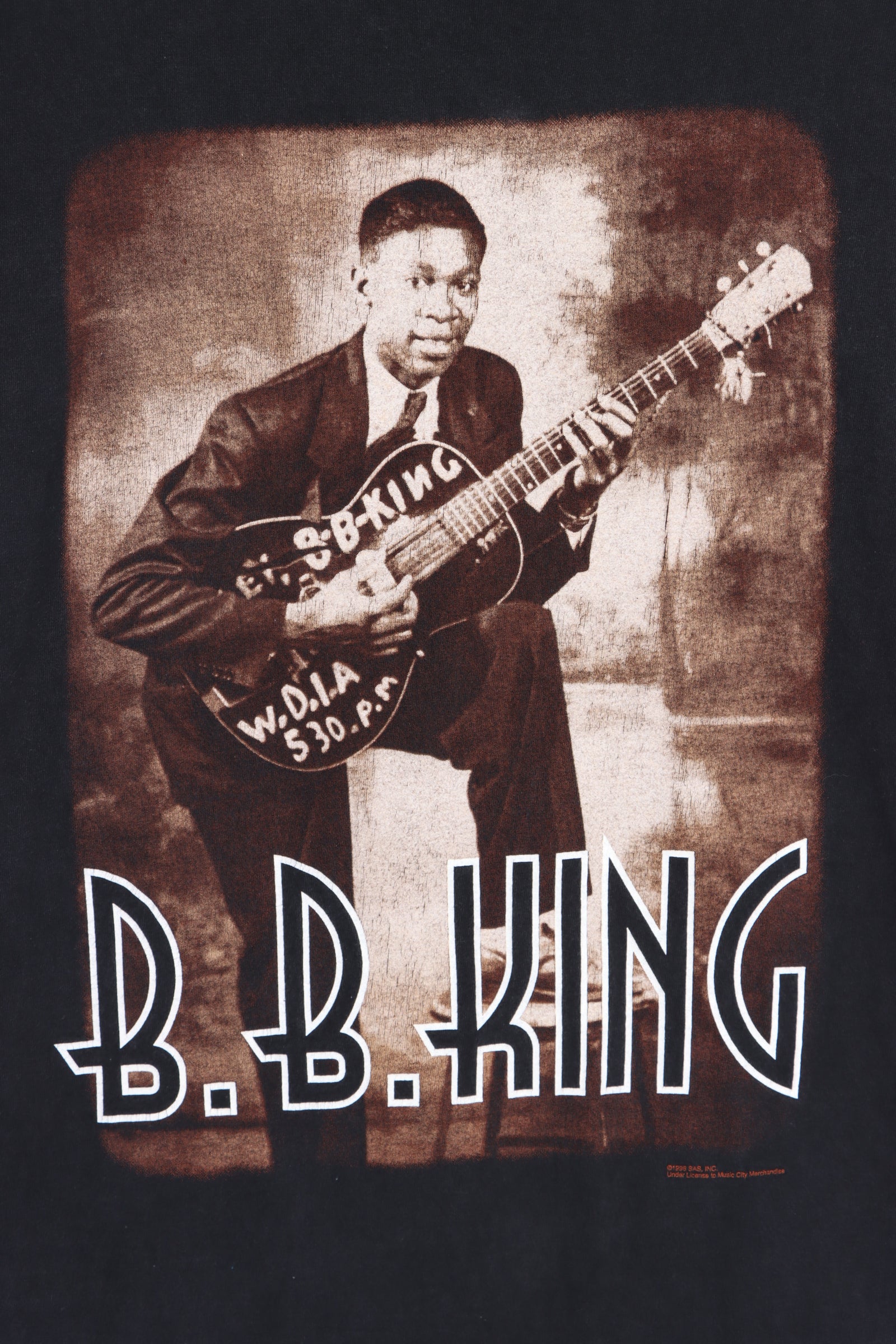 B.B. KING "of The Blues" 1996 World Tour Single Stitch T-Shirt (M-L) - Vintage Sole Melbourne