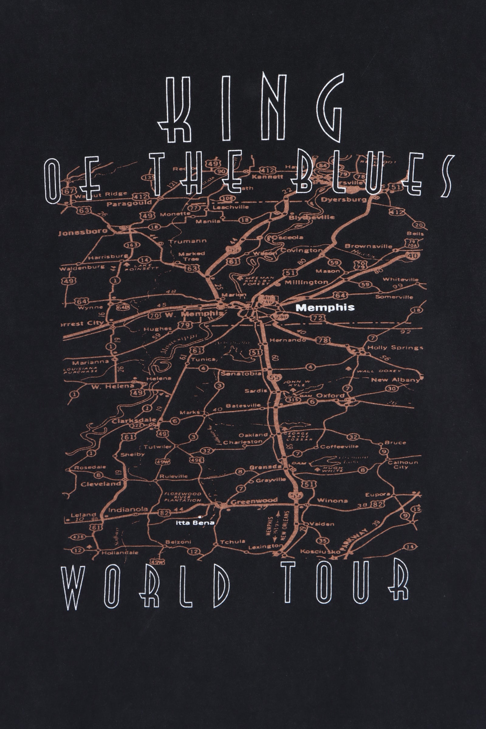 B.B. KING "of The Blues" 1996 World Tour Single Stitch T-Shirt (M-L) - Vintage Sole Melbourne