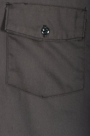 DICKIES Dark Khaki Long Sleeve Work Shirt USA Made (L)