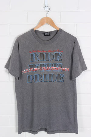 HARLEY DAVIDSON 'Ride with Pride' USA Made Michigan Tee (L) - Vintage Sole Melbourne