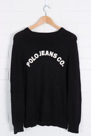 POLO JEANS CO Ralph Lauren Long Sleeve Spell Out Knit (S) - Vintage Sole Melbourne