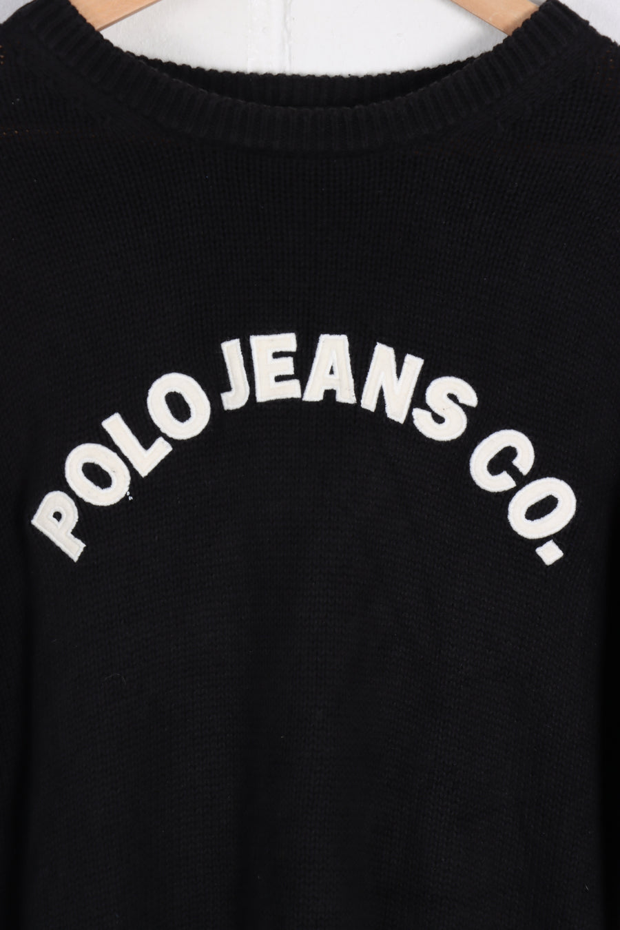 POLO JEANS CO Ralph Lauren Long Sleeve Spell Out Knit (S) - Vintage Sole Melbourne