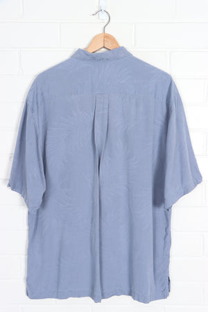 JAMAICA JAXX Powder Blue Silk Hawaiian Shirt (L) - Vintage Sole Melbourne