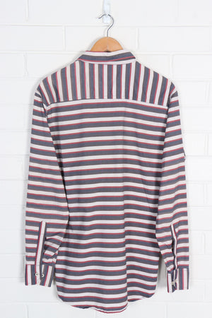 POLO RALPH LAUREN 'Custom Fit' Striped Long Sleeve Button Up Shirt (M)