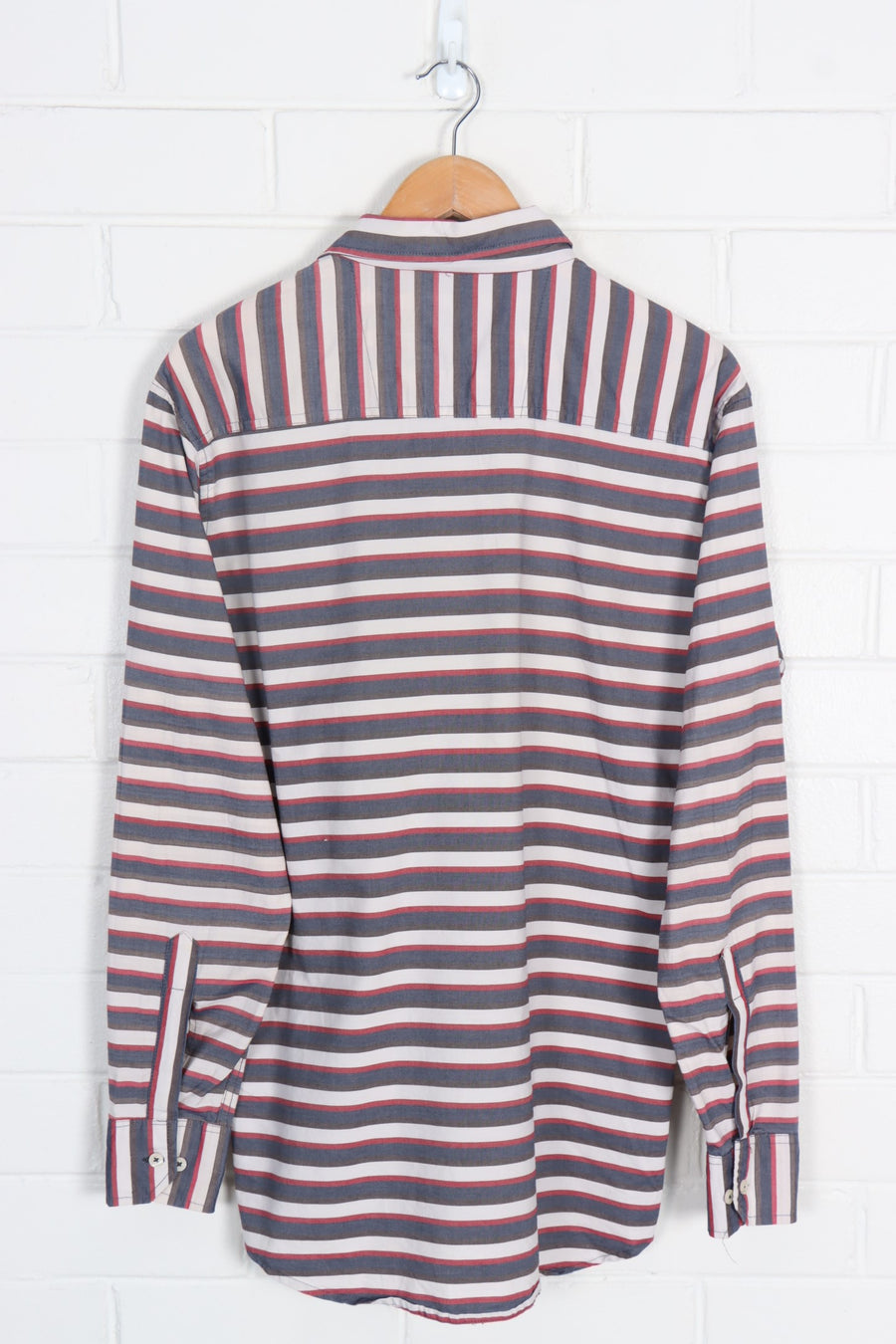 POLO RALPH LAUREN 'Custom Fit' Striped Long Sleeve Button Up Shirt (M)