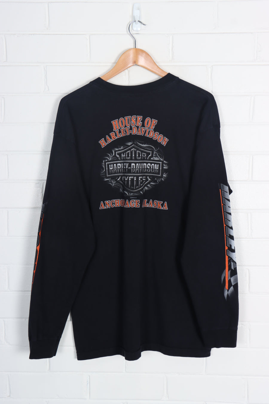 HARLEY DAVIDSON 'House of Harley' Alaska All Over Long Sleeve T-Shirt (XL)
