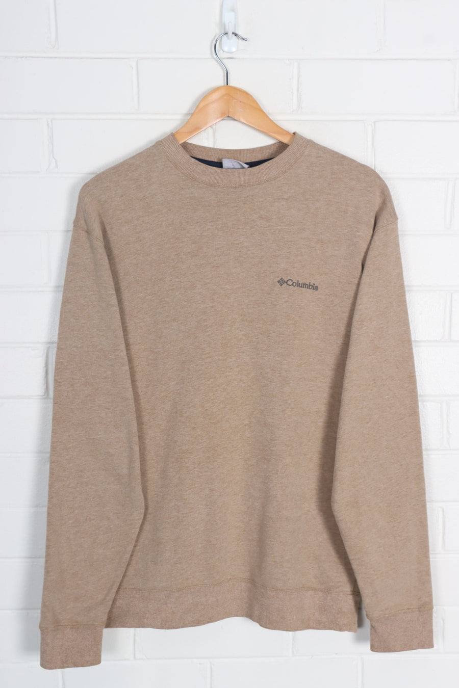 COLUMBIA Brown & Grey Embroidered Sweatshirt (M-L)
