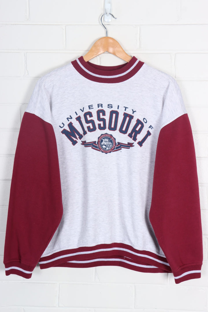 University of Missouri Grey & Burgundy Korean Made Sweatshirt (XL)