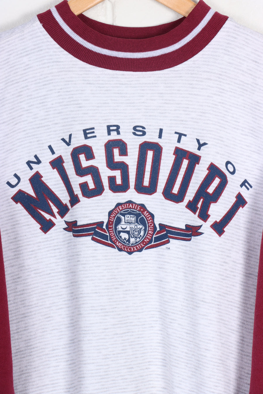 University of Missouri Grey & Burgundy Korean Made Sweatshirt (XL)