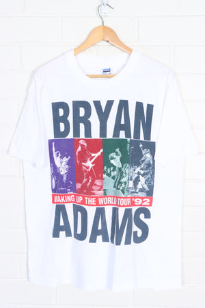 Bryan Adams 'Waking Up The World' 1992 Tour Single Stitch T-Shirt (L)