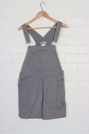 Grey BILL BLASS Short Cotton Overalls (Women's S) - Vintage Sole Melbourne
