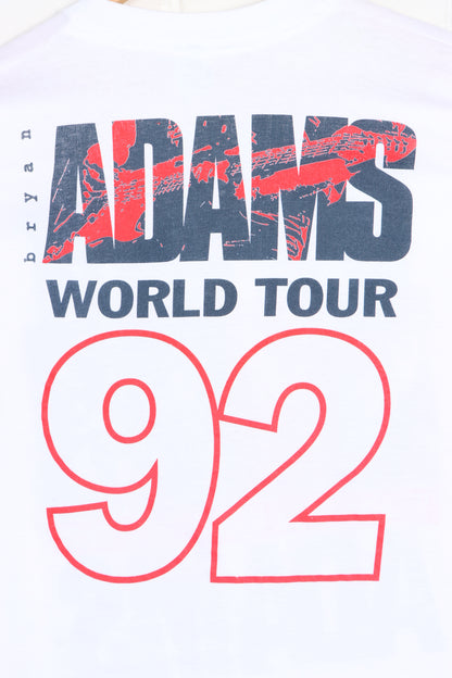 Bryan Adams 'Waking Up The World' 1992 Tour Single Stitch T-Shirt (L) - Vintage Sole Melbourne