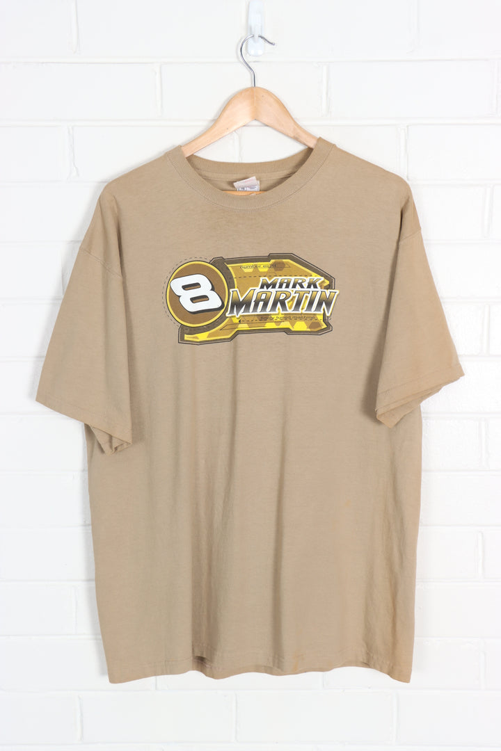 NASCAR Mark Martin #8 Front & Back Racing Print Tee (XL) - Vintage Sole Melbourne