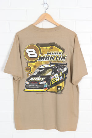 NASCAR Mark Martin #8 Front & Back Racing Print Tee (XL) - Vintage Sole Melbourne