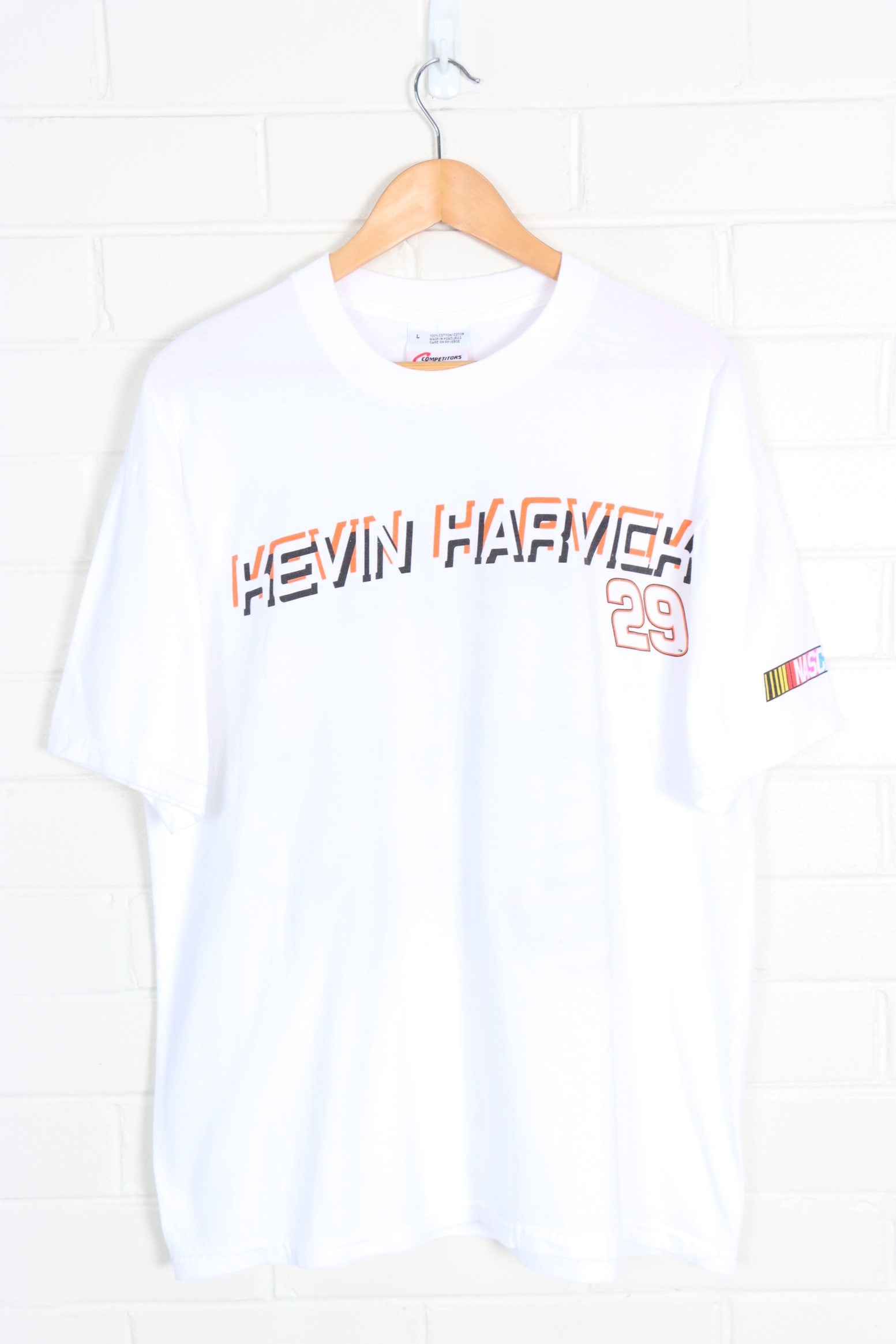 NASCAR Kevin Harvick #29 Front & Back Car Racing Print Tee (L-XL) - Vintage Sole Melbourne