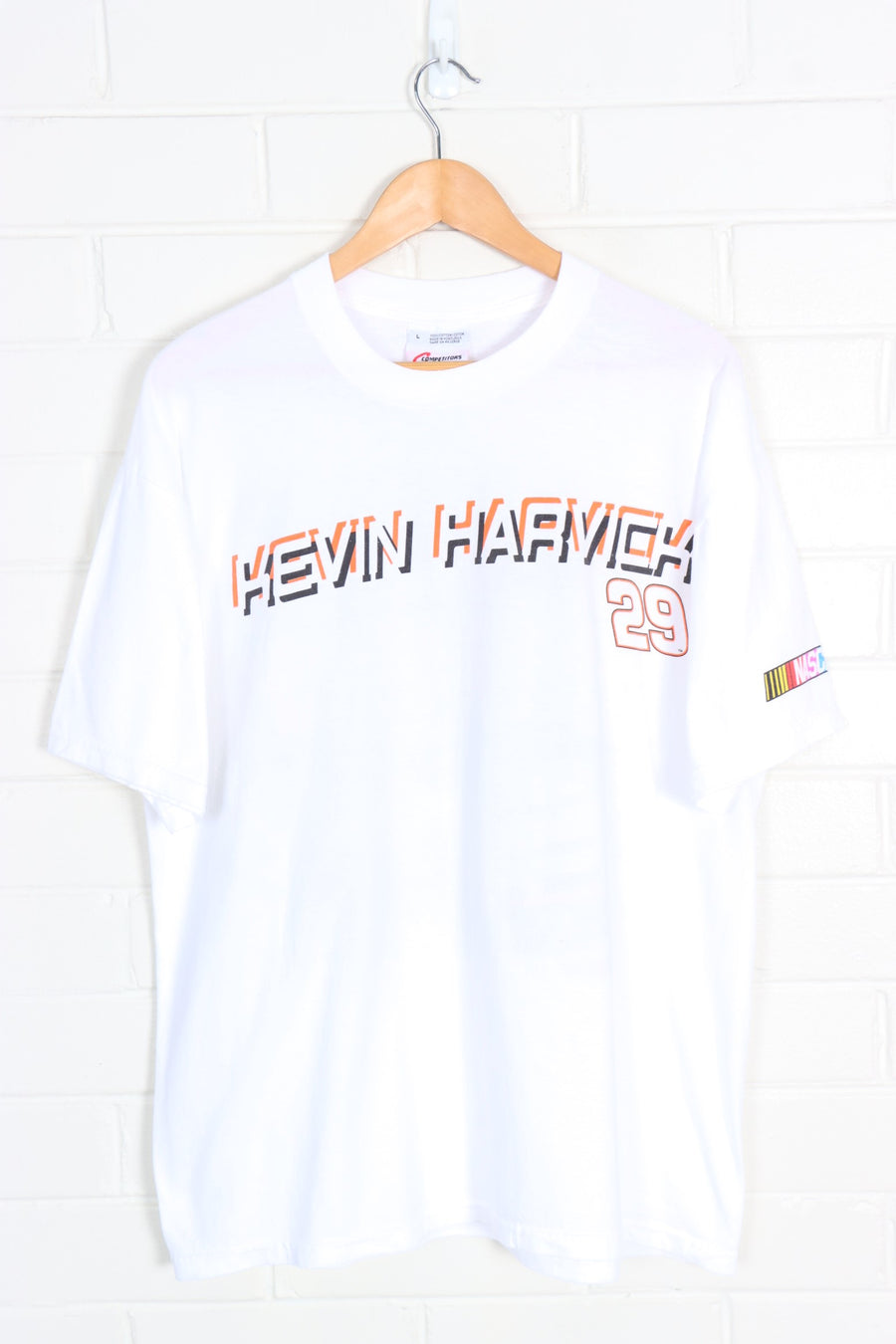 NASCAR Kevin Harvick #29 Front & Back Car Racing Print Tee (L-XL) - Vintage Sole Melbourne
