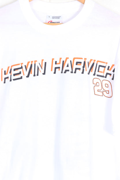 NASCAR Kevin Harvick #29 Front & Back Car Racing Print Tee (L-XL) - Vintage Sole Melbourne