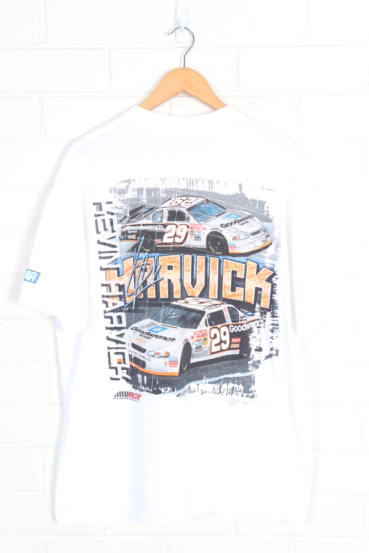NASCAR Kevin Harvick #29 Front & Back Car Racing Print Tee (L-XL) - Vintage Sole Melbourne
