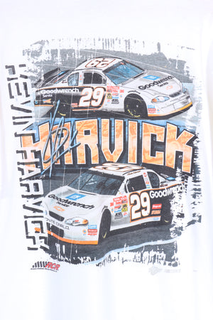 NASCAR Kevin Harvick #29 Front & Back Car Racing Print Tee (XL)