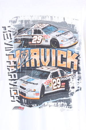 NASCAR Kevin Harvick #29 Front & Back Car Racing Print Tee (L-XL) - Vintage Sole Melbourne
