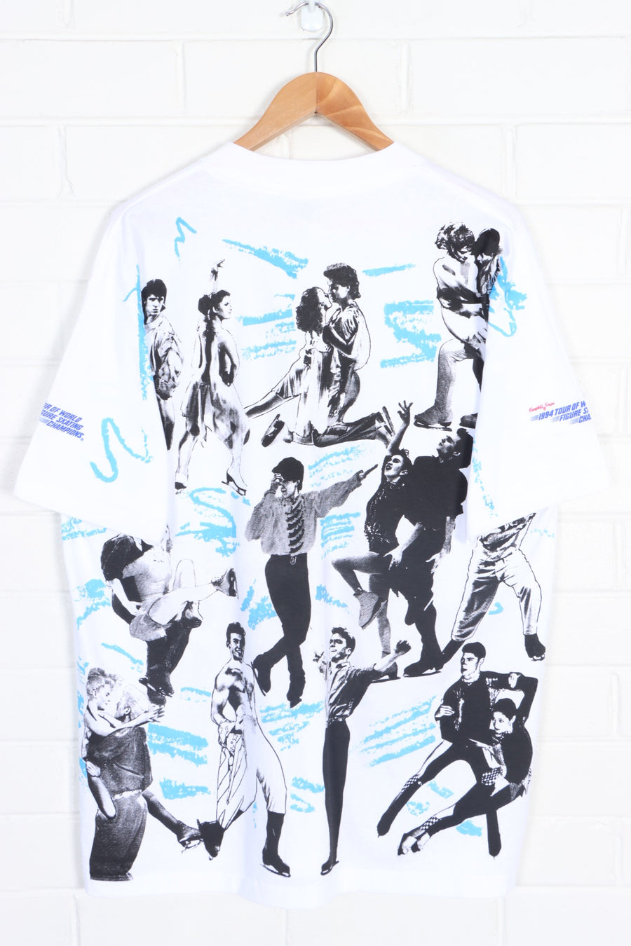 Tour of World 1994 Figure Skating Champions AOP T-Shirt USA Made (XL)