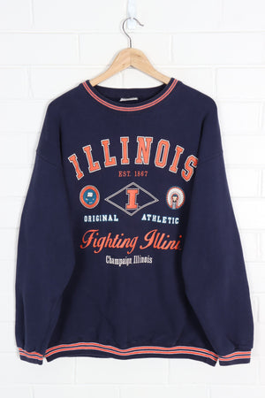 University of Illinois Fighting Illini Sweatshirt USA Made(XL)