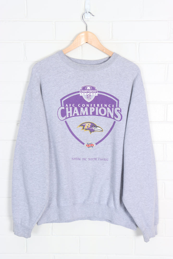 NIKE Baltimore Ravens NFL Champions Korean Made Sweatshirt (XL-XXL)