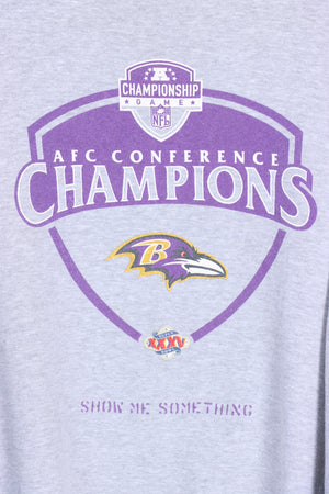 NIKE Baltimore Ravens NFL Champions Korean Made Sweatshirt (XL-XXL)