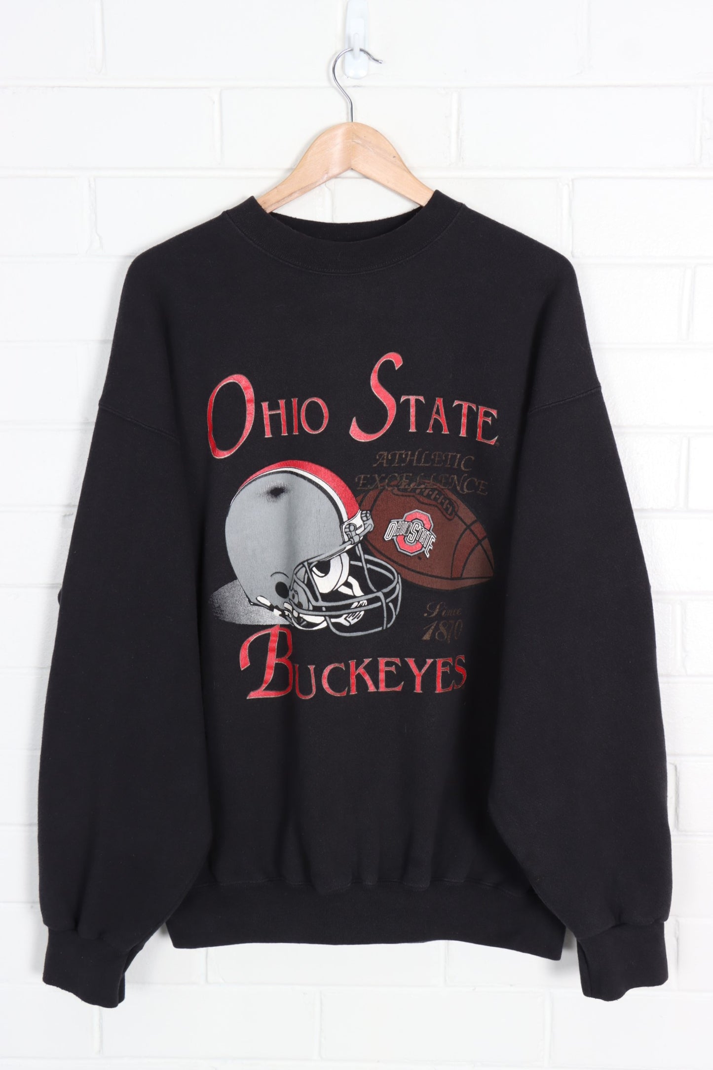 Ohio State Buckeyes College Football Helmet Sweatshirt (XL) - Vintage Sole Melbourne