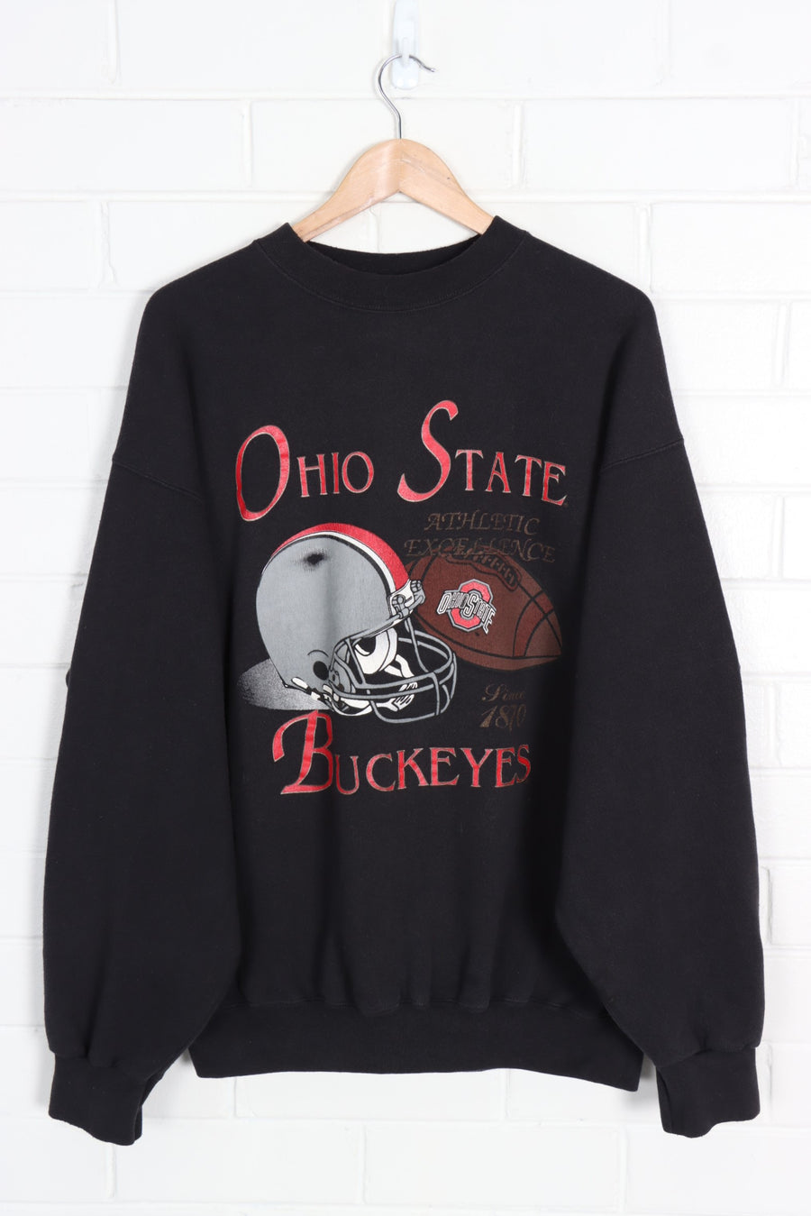 Ohio State Buckeyes College Football Helmet Sweatshirt (XL) - Vintage Sole Melbourne