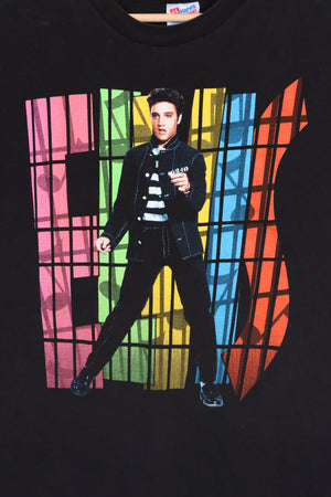 Elvis 1984 Front Back Single Stitch T-Shirt USA Made (L-XL)