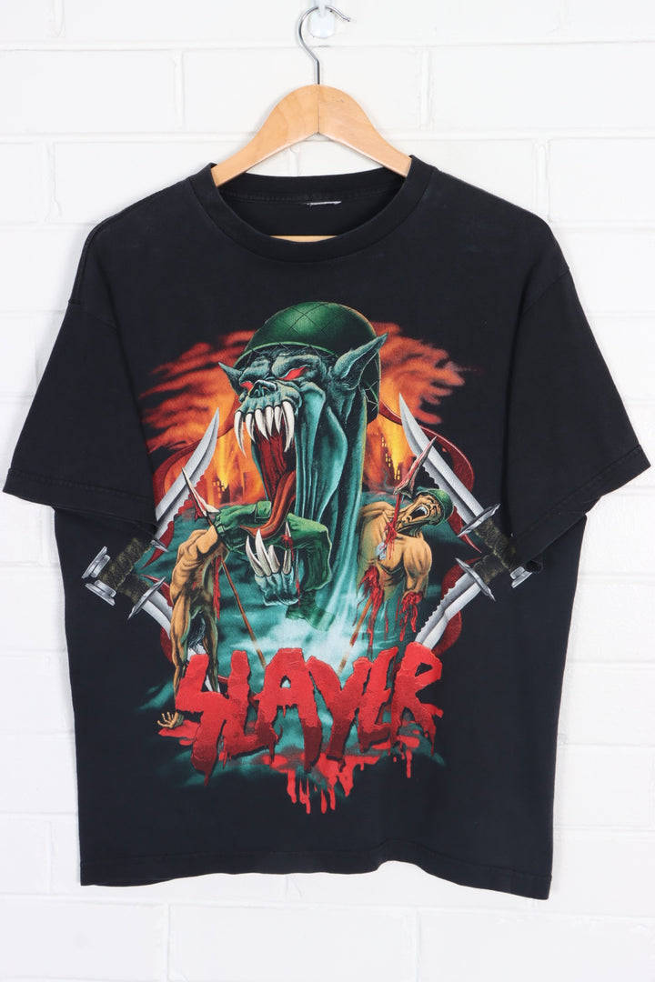 Slayer 'No Blood No Glory' Soldier 90s T-Shirt (L)