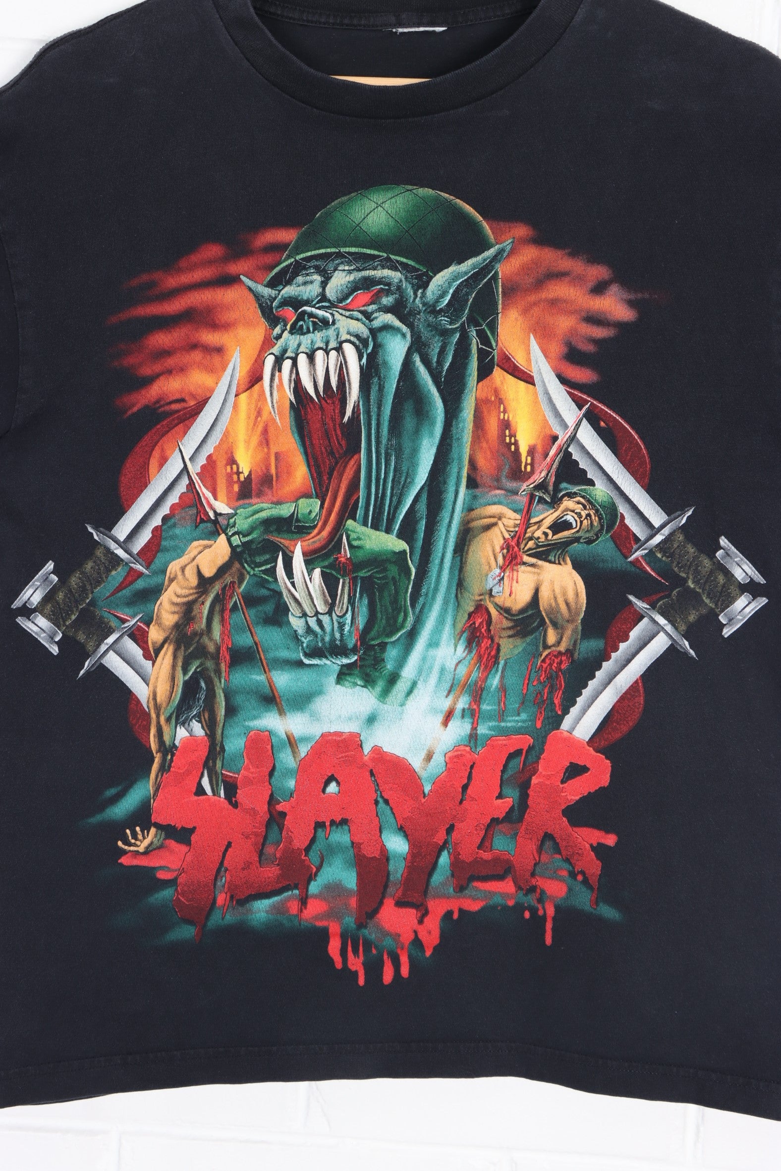 Slayer No Blood No Glory Soldier 90s T Shirt L Vintage Sole Melbourne