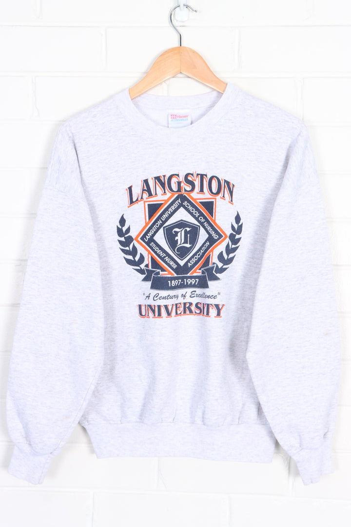 Langston University 1997 "Century of Excellence" Logo Sweatshirt (L)