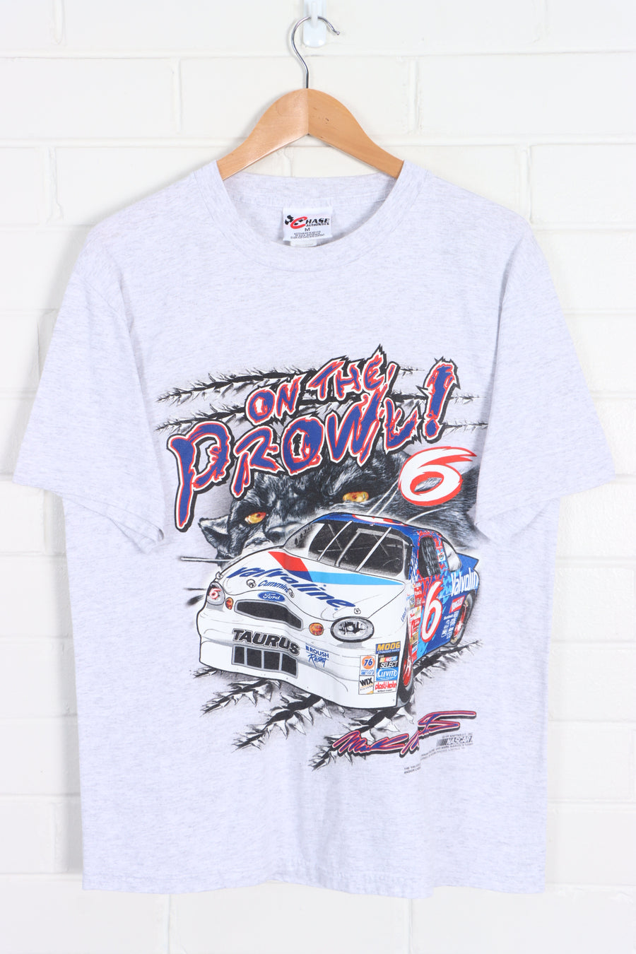 NASCAR Mark Martin #6 "On The Prowl" T-Shirt (M) - Vintage Sole Melbourne