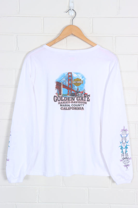 HARLEY DAVIDSON Golden Gate California Sleeve Detail (Women's L) - Vintage Sole Melbourne