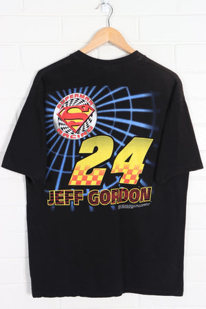 NASCAR 1999 Jeff Gordon #24 "Galaxy Saved" Superman Front Back Tee (L) - Vintage Sole Melbourne