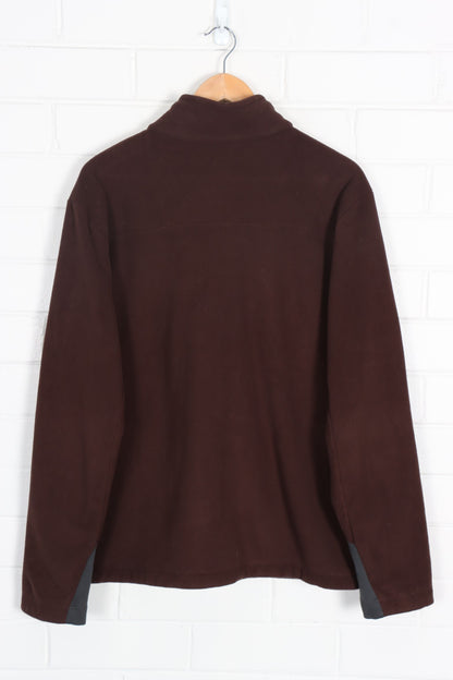 THE NORTH FACE Brown Sherpa Lined Zip Up Panel Fleece (L) - Vintage Sole Melbourne