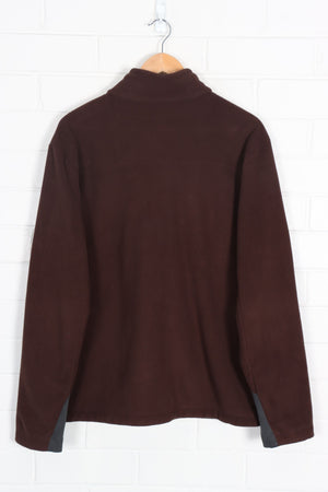 THE NORTH FACE Brown Sherpa Lined Zip Up Panel Fleece (L)