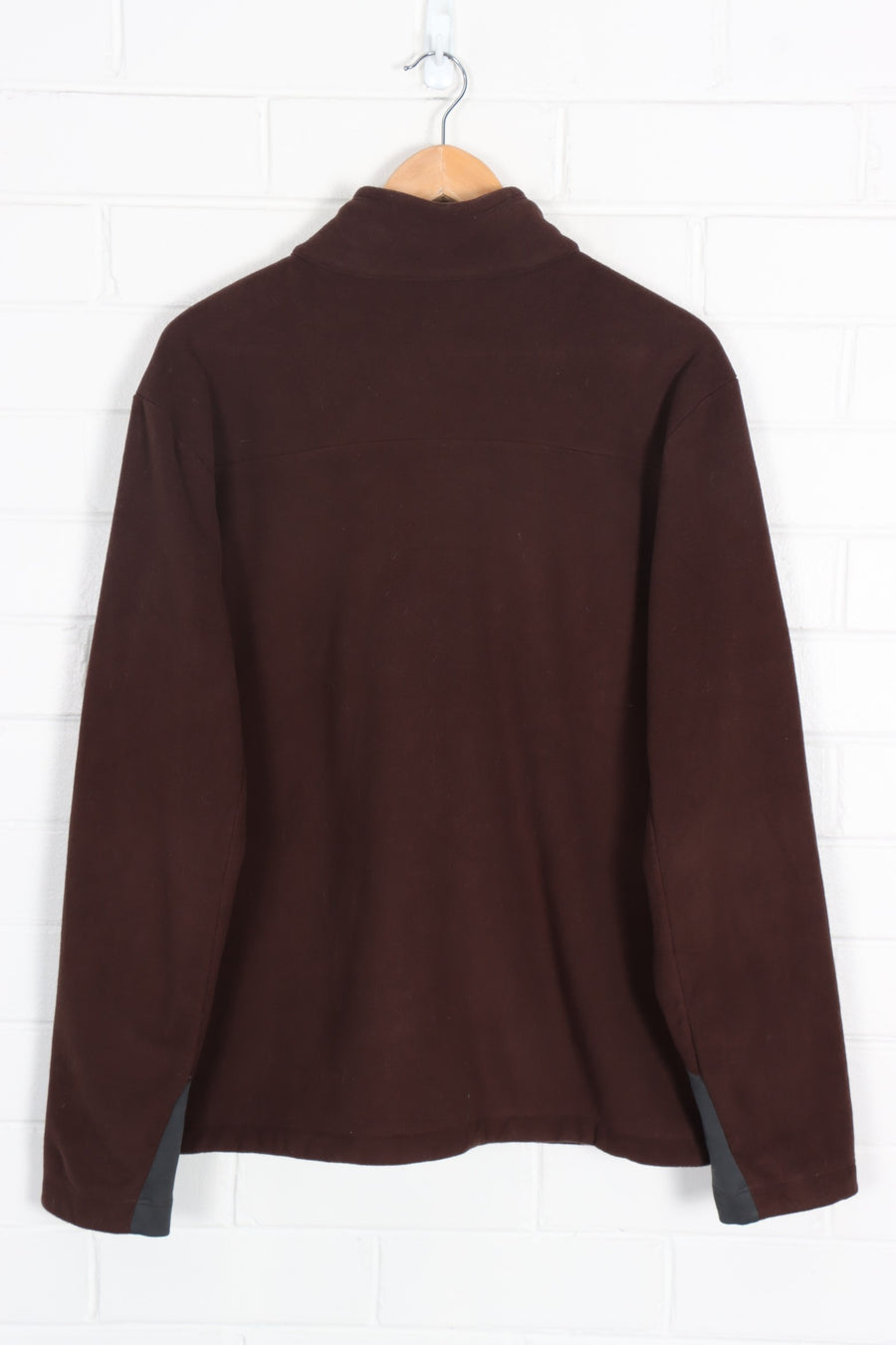 THE NORTH FACE Brown Sherpa Lined Zip Up Panel Fleece (L)