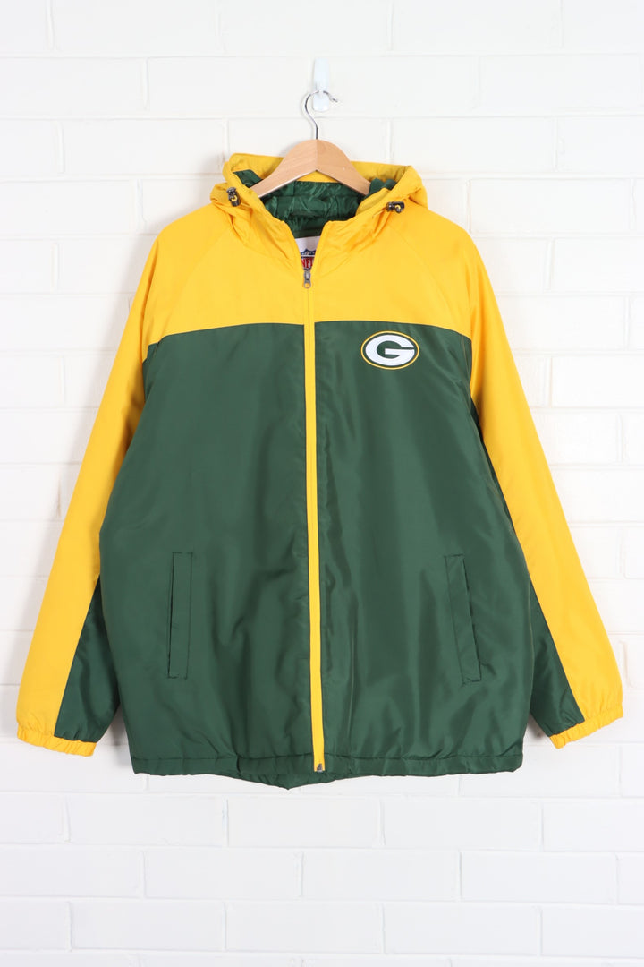 Green Bay Packers NFL Lightly Padded Jacked with Hood (XL) - Vintage Sole Melbourne