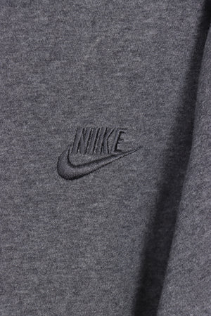 NIKE Dark Grey Embroidered Swoosh Logo Soft Sweatshirt (XXXL)
