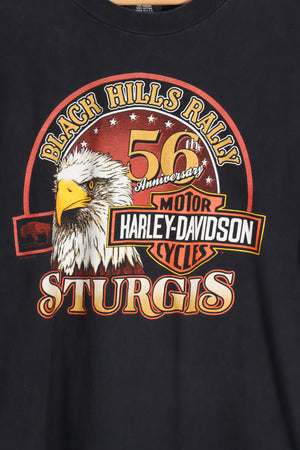 HARLEY DAVIDSON Black Hills Rally Bald Eagle Sturgis Print Tee (XL)