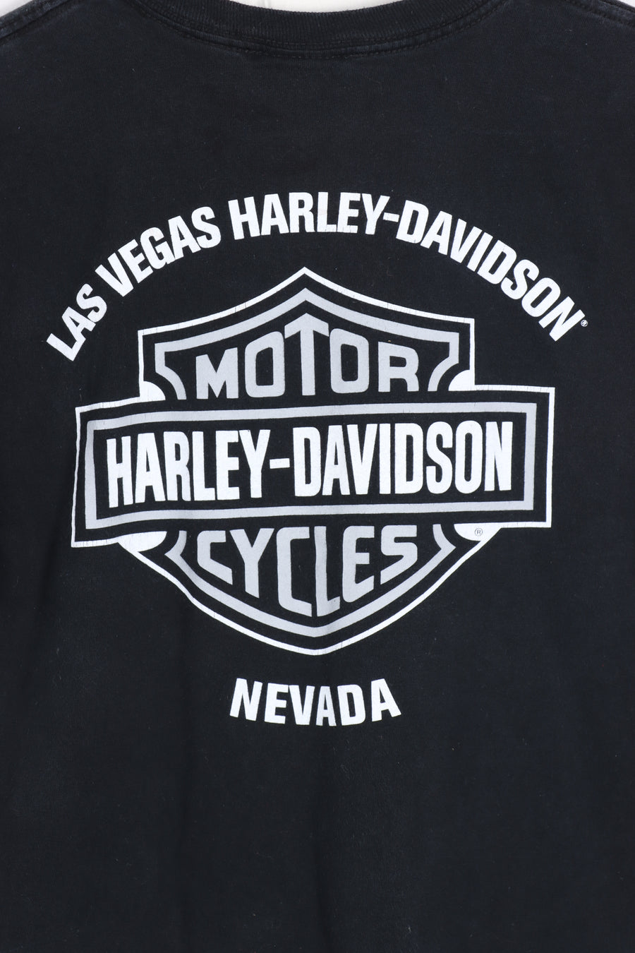 HARLEY DAVIDSON Licence Plate Genuine Quality Las Vegas Tee (S-M)