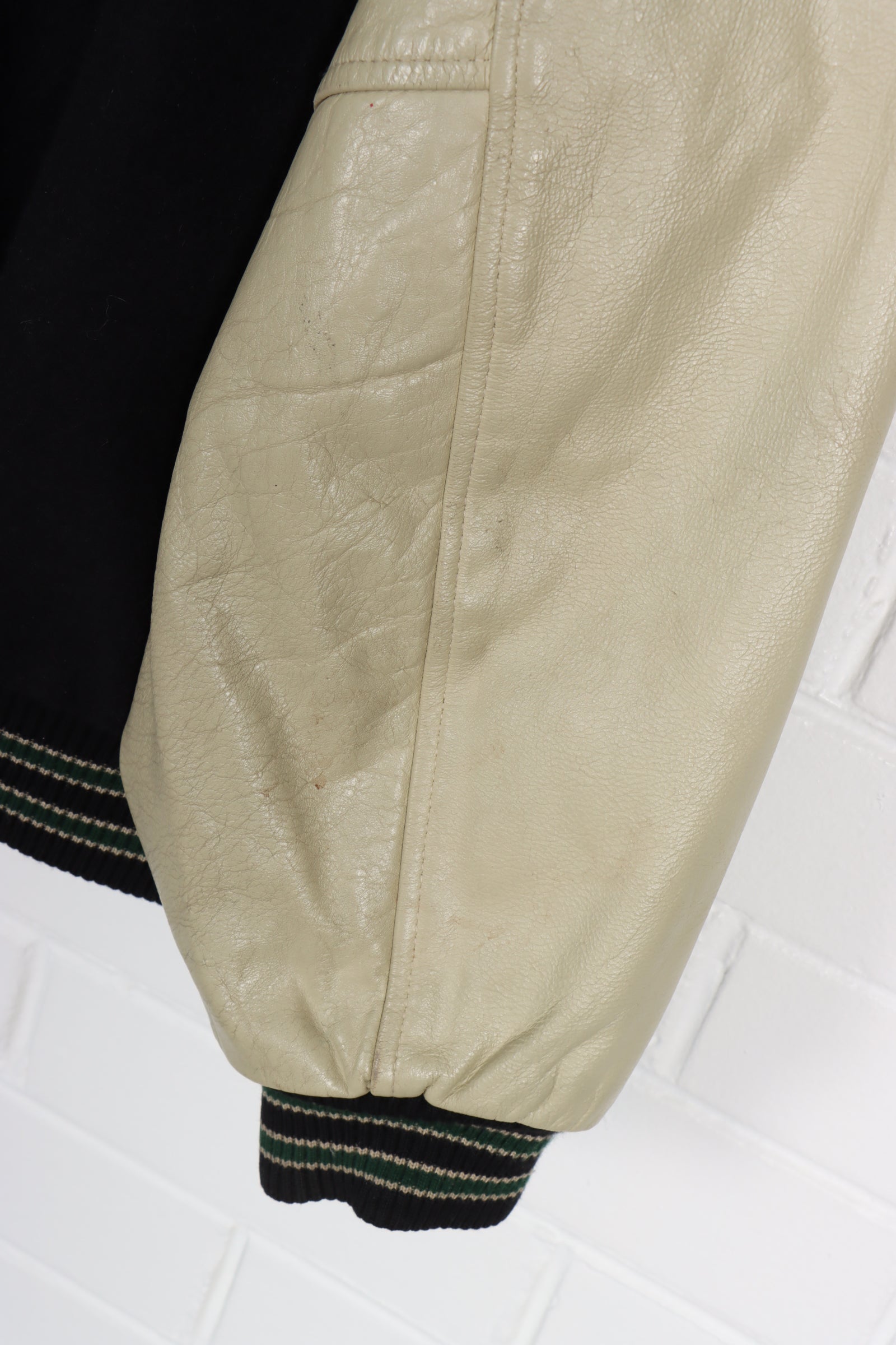 REEBOK Michigan State Spartans Wool & Leather Canadian Made Varsity Jacket (XXL) - Vintage Sole Melbourne