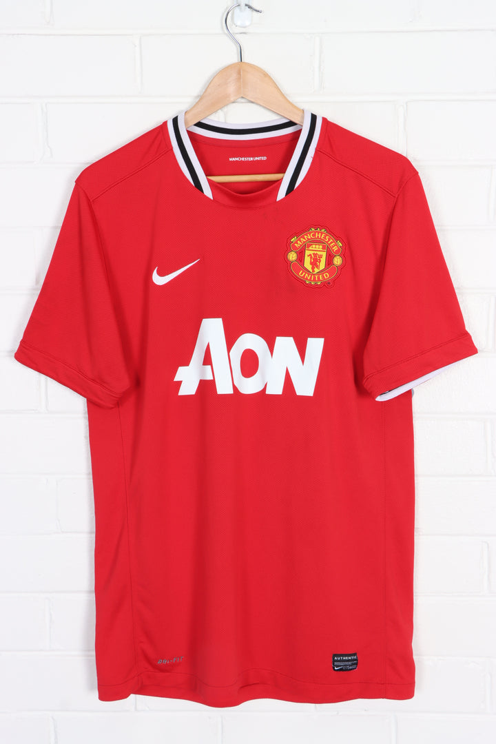 Manchester United 2011/2012 NIKE Home Mesh Soccer Jersey (M)