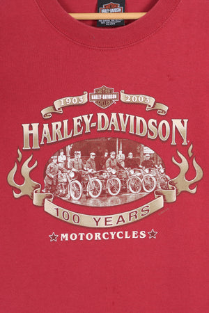 HARLEY DAVIDSON Ramsay's 100 Years T-Shirt Canada Made (M-L)