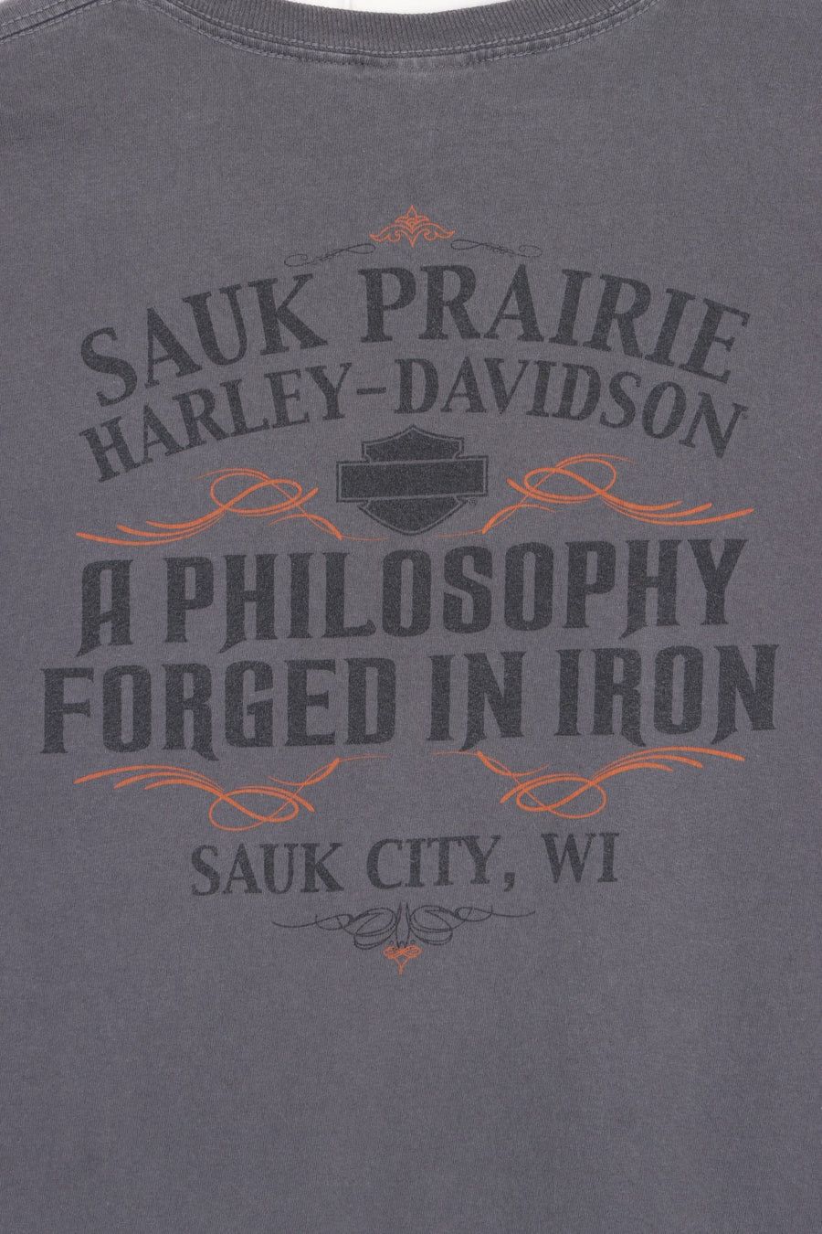 HARLEY DAVIDSON "Philosophy Forged in Iron" Front Back Tee (XL)