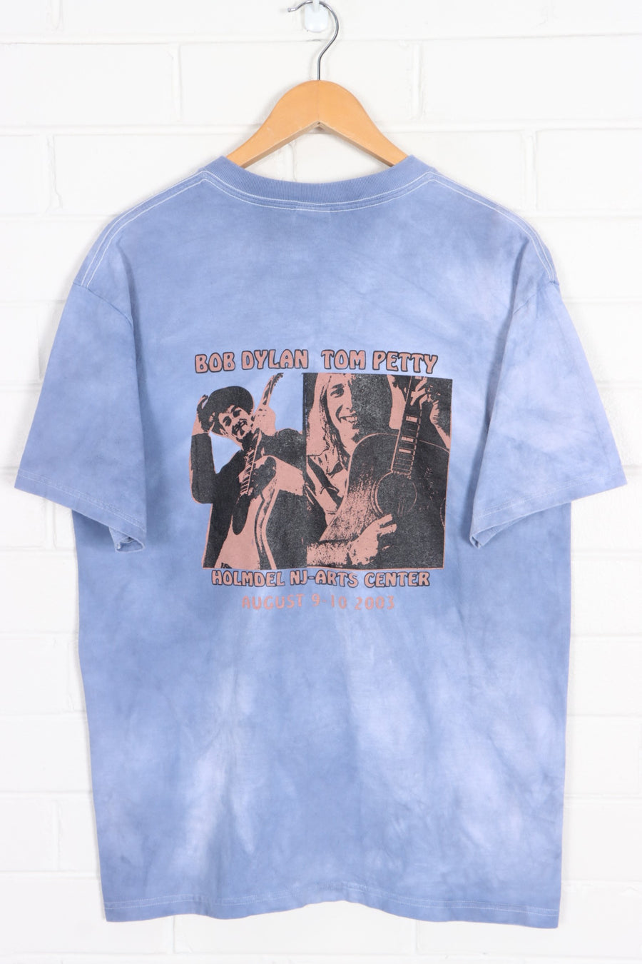 Bob Dylan Tom Petty 2003 Front Back Tie Dye Shirt (L)
