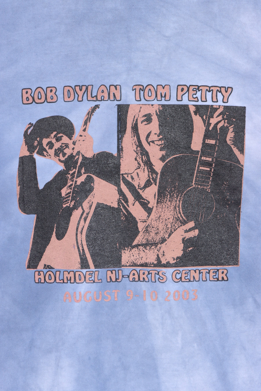 Bob Dylan Tom Petty 2003 Front Back Tie Dye Shirt (L)